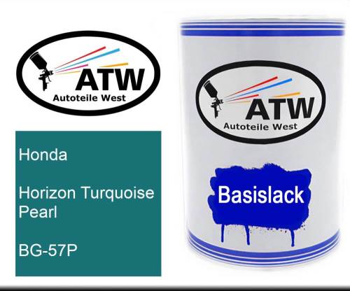 Honda, Horizon Turquoise Pearl, BG-57P: 500ml Lackdose, von ATW Autoteile West.